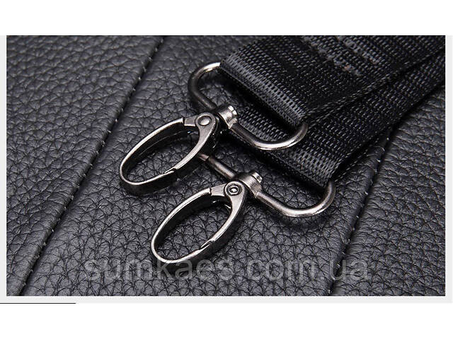 Мессенджер чоловічий шкіряний 20345 Vintage Чорний - Фото 9