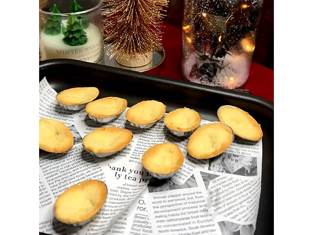 Металеві формочки порційні для випічки печива горішки з ребристою поверхнею - Фото 6