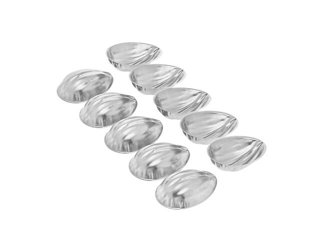 Металеві формочки порційні для випічки печива горішки з ребристою поверхнею - Фото 9