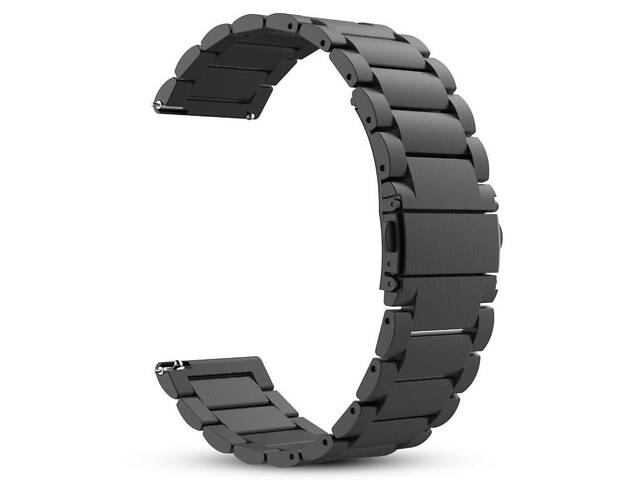 Металлический ремешок Primo для часов Samsung Galaxy Watch Active (SM-R500) / Active 2 (SM-R820/R830) - Black - Фото 1