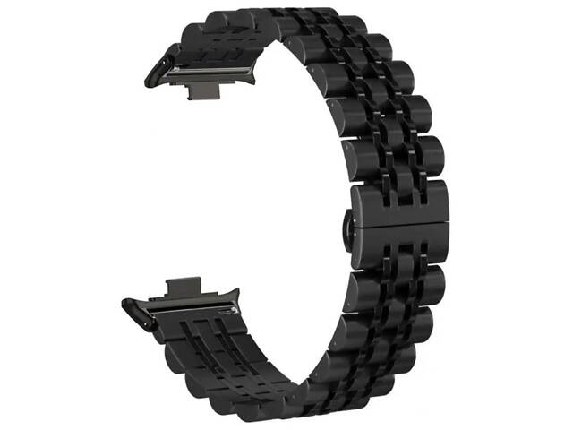 Металевий ремінець Primolux Steel Link для годинника Xiaomi Redmi Watch 4 / Xiaomi Mi Band 8 Pro - Black - Фото 1