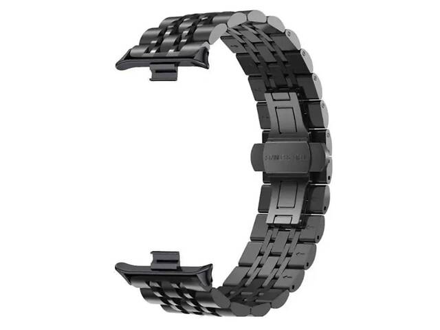 Металевий ремінець Primolux Steel Link для годинника Xiaomi Redmi Watch 4 / Xiaomi Mi Band 8 Pro - Black - Фото 2