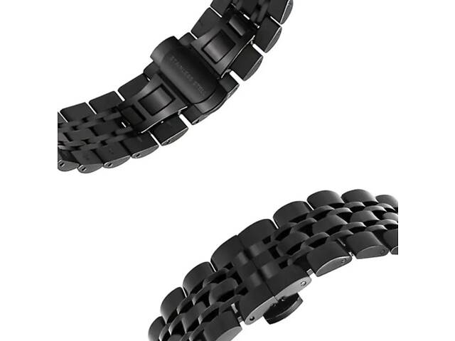 Металевий ремінець Primolux Steel Link для годинника Xiaomi Redmi Watch 4 / Xiaomi Mi Band 8 Pro - Black - Фото 4