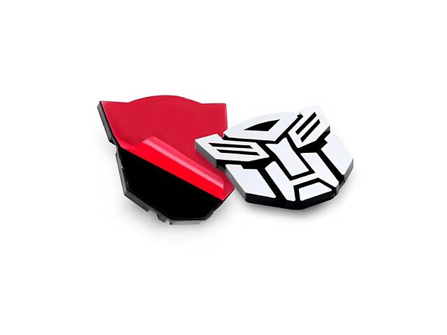 Металева 3D наклейка RESTEQ Transformers Автоботи 60×70 мм для авто, ноутбука, телефона - Фото 2