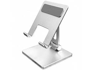 Металлическая складная подставка Primo SP03 для телефона, планшета - Silver