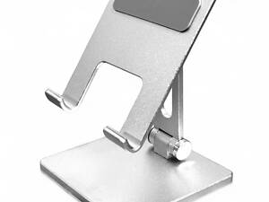Металева складна підставка Primo SP03 для телефону, планшета - Silver
