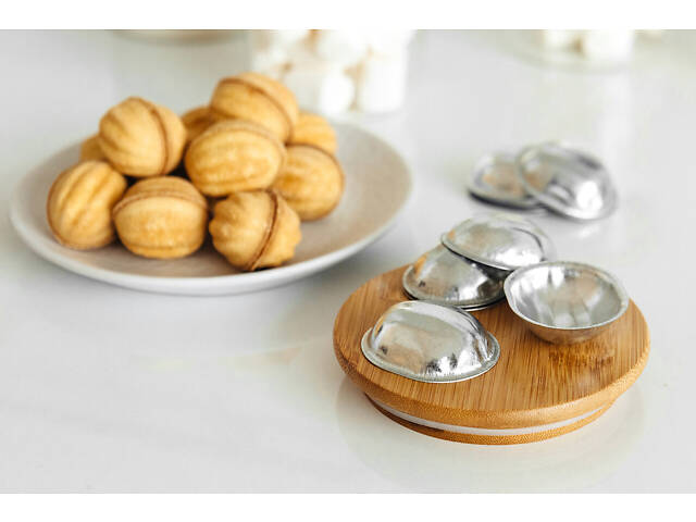 Металеві формочки порційні для випікання печива горішки 20 - Фото 3