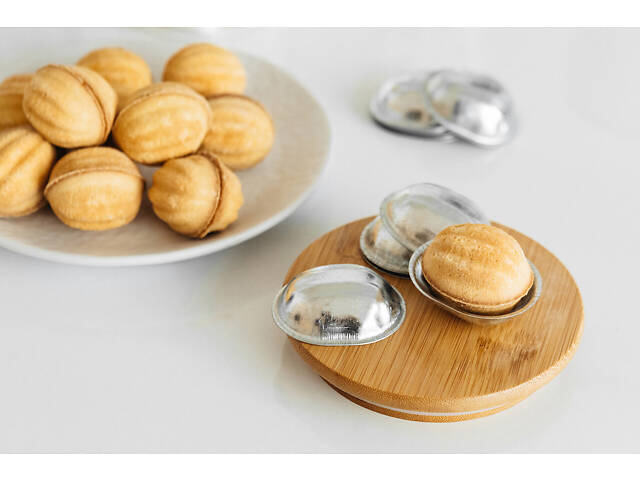 Металеві формочки порційні для випікання печива горішки 20 - Фото 4