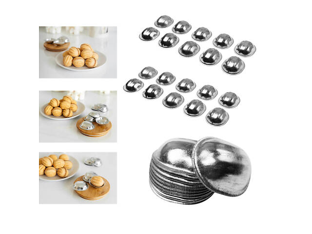 Металеві формочки порційні для випікання печива горішки 20 - Фото 1