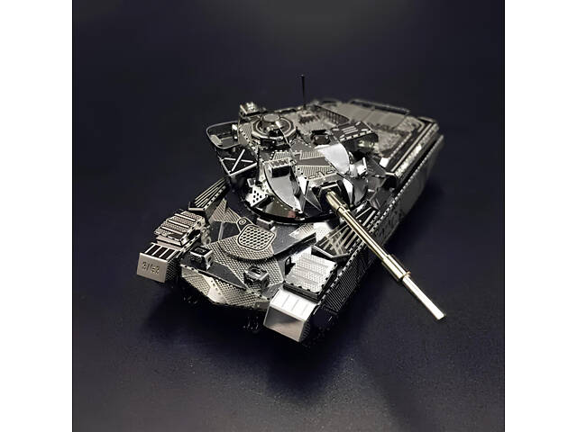 Металевий конструктор Танк Chieftain MK50 1:100. Металева збірна 3D модель танка. 3D пазл Танк Chieftain MK50 - Фото 2