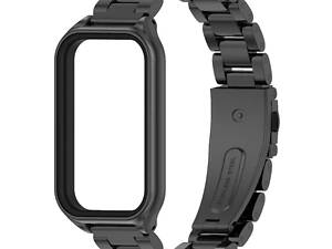 Металевий ремінець Mijobs для фітнес браслета Xiaomi Mi Smart Band 8 Active - Black