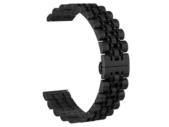 Металлический ремешок Primolux Steel Link для часов Xiaomi Amazfit GTS 2 / GTS 3 / GTS 4 - Black - Фото 1