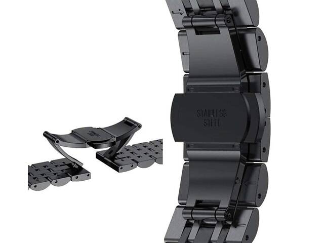 Металлический ремешок Primolux Steel Link для часов Xiaomi Amazfit GTS 2 / GTS 3 / GTS 4 - Black - Фото 4