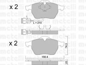 Metelli 22-0181-0. Тормозные колодки