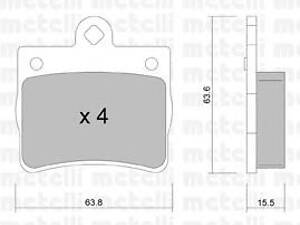 Metelli 22-0255-0. Гальмівні колодки