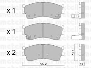 Metelli 22-0512-0. Гальмівні колодки