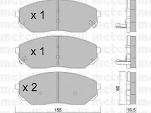 Metelli 22-0515-0. Комплект тормозных колодок (дисковых)