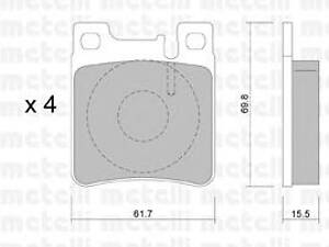 Metelli 22-0567-0. Комплект тормозных колодок (дисковых)