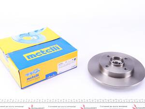 METELLI 23-0878 Диск гальмівний (задній) Citroen C3 09-/C4/Peugeot 307/207 04-/208 12- (249х9)(повний)(з підшипником)