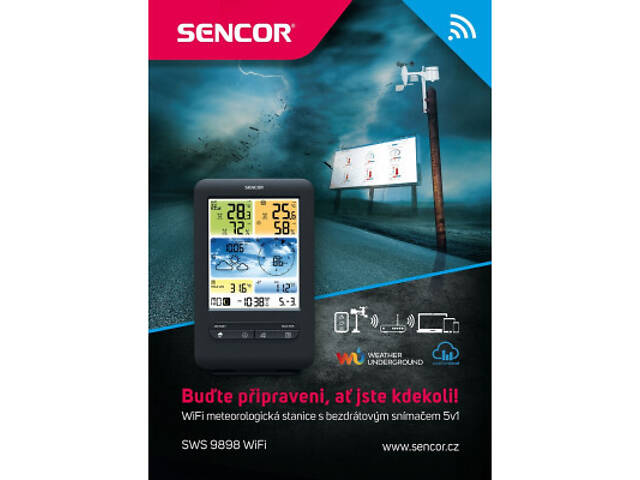 Метеостанція Sencor SWS9898WIFI - Фото 6