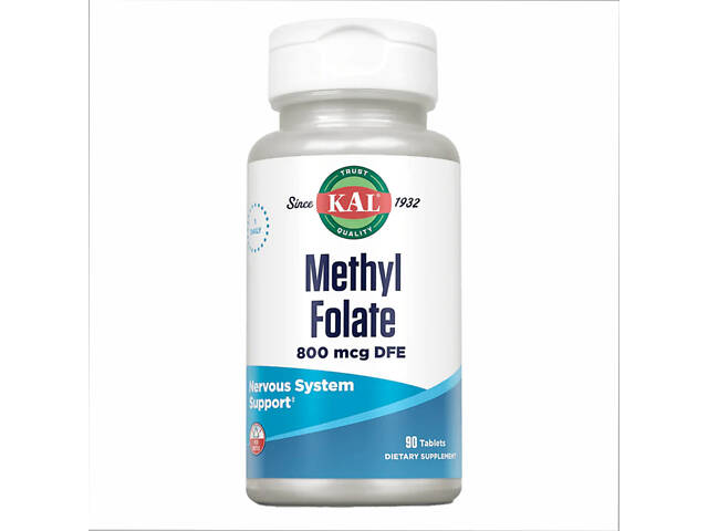 Methyl Folate 800mcg - 90 tabs - Фото 1