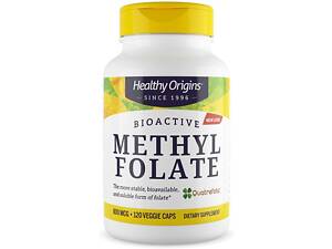 Метилфолат, Methyl Folate, Healthy Origins, 800 мкг, 120 капсул