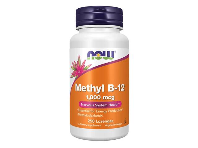Метил B-12 Now Foods Methyl B-12 1000 mcg — 250 lozenges (1086-2023-10-7448) - Фото 1