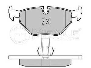 Meyle 025216 9117/PD. Комплект гальмівних колодок