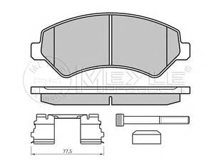 Meyle 025 244 6619/W1. Комплект гальмівних колодок