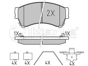 Meyle 025245 8217/W. Комплект гальмівних колодок