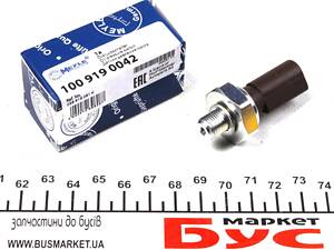 MEYLE 100 919 0042 Датчик давления масла VW Crafter 2.5TDI 06-/T5 1.9TDI 03-09 (0.55-0.85 bar) (M10x1.0) (коричневый)