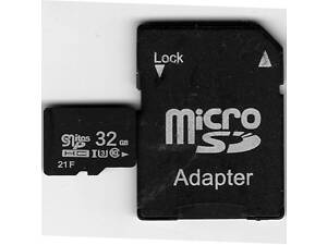 microSDHC 32GB Class 10 UHS-3 + SD adapter в идеальном состоянии!