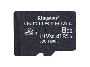 MicroSDHC (UHS-1 U3) Kingston Industrial 8Gb class 10 V30 А2 yL.