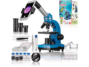 Мікроскоп Bresser Junior Biolux SEL 40x-1600x Blue з адаптером для смартфона (8855600WXH000), оригінал!!
