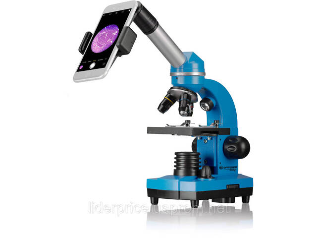Мікроскоп Bresser Junior Biolux SEL 40x-1600x Blue з адаптером для смартфона (8855600WXH000), оригінал!! - Фото 2