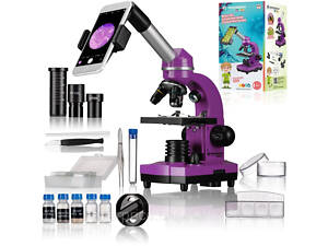 Мікроскоп Bresser Junior Biolux SEL 40x-1600x Purple з адаптером для смартфона (8855600TJ5000), оригінал!!