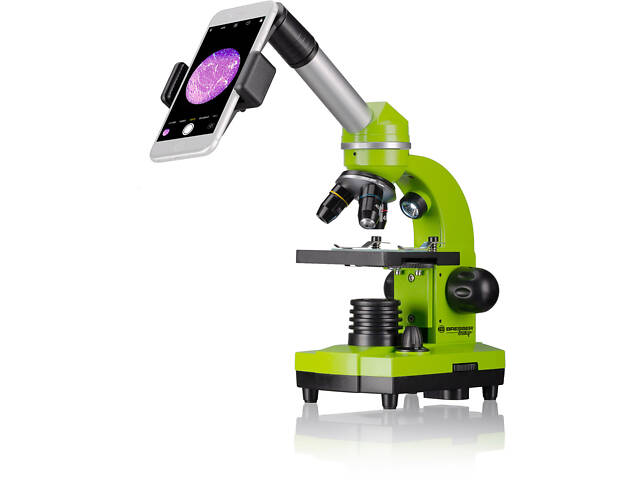 Мікроскоп Bresser Junior Biolux SEL 40x-1600x Green з адаптером для смартфона (8855600B4K000) - Фото 3
