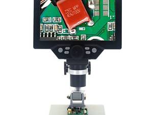 Цифровий мікроскоп з 7' дюймовим LCD екраном та підсвічуванням GAOSUO G1200HDB, зі збільшенням до 1200X, з акумулятором.