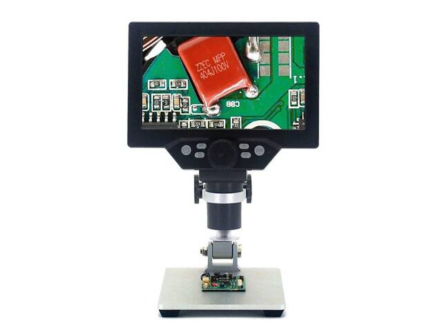 Микроскоп цифровой с 7' дюймовым LCD экраном GAOSUO G1200HD, питание от сети (Товар с дефектом) - Фото 2
