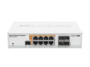 MikroTik Комутатор Cloud Router Switch 112-8P-4S-IN (CRS112-8P-4S-IN)