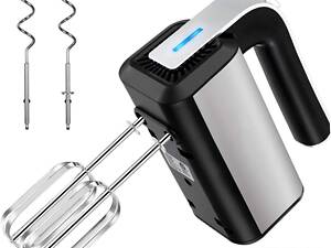 Миксер для кухни бытовой двухвенчиковый с насадками для теста Sokany на 5 скоростей 800 Вт