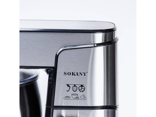 Миксер планетарный Sokany SK-624 Stand Mixer 1800W 13l планетарный миксер - Фото 7