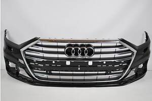 Решітка переднього бампера Audi A8 D5 4N0807437A LY9B