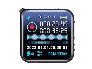 Мини диктофон с большим экраном, радио и MP3 плеером Nectronix M30, 32 Гб памяти