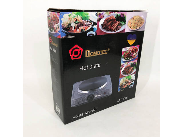 Дискові плити настільні DOMOTEC MS-5821 1000 Вт, Плита для кухні диск, переносна DB-688 електрична плита - Фото 3