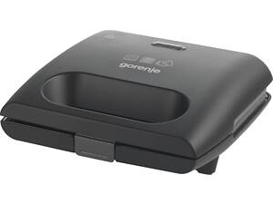 Міні-гриль Gorenje 700Вт, алюміній, 1 пластина-гриль , корпус-пластик, чорний (SM703GCB)