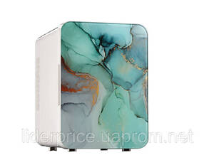 Мини холодильник объем 4 л мод. 2 в 1 мраморный, уценка