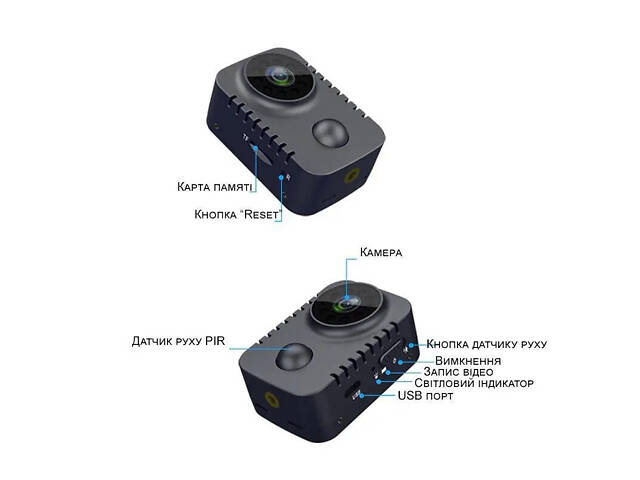 Мини камера с датчиком движения, ночным виденьем и записью на карту памяти Nectronix MD29, FullHD 1080P, до 30 - Фото 5