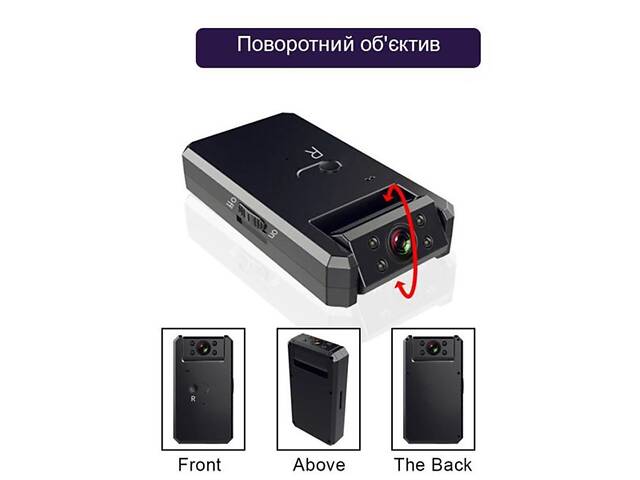 Міні камера wifi з поворотним об'єктивом Wsdcam WD6, до 5 годин автономної роботи, датчик руху, підсвітка - Фото 2