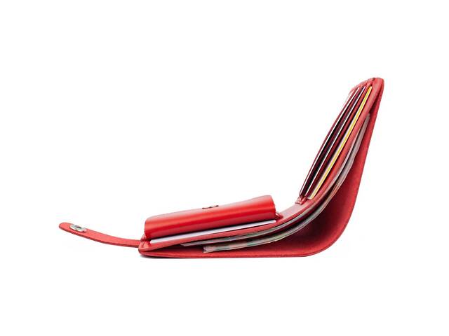 Мини кожаный кошелек Редисон Валли красный Berkani TBR86283 - Фото 2